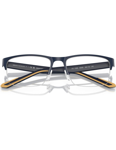 Gafas de Prescripción Armani Exchange AX1068 Azul Mate 56mm