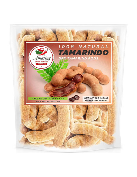 Vainas de Tamarindo Enteras 100% Natural 450g - Amazing Chiles