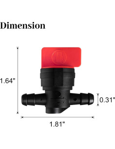 Válvula de Corte de Combustible CLSR2U 1/4" - 2 Piezas 2