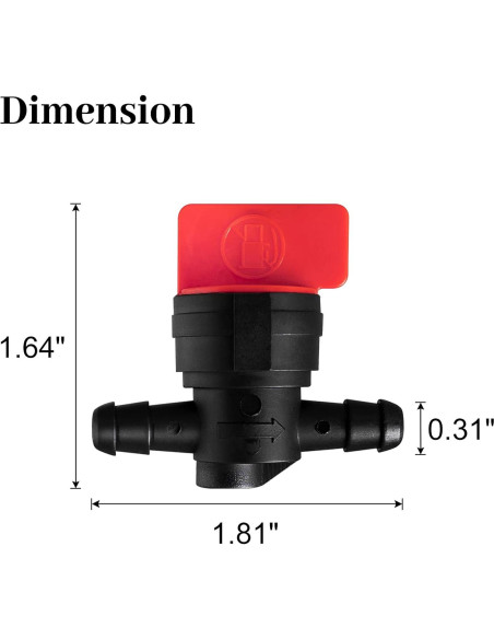 Válvula de Corte de Combustible CLSR2U 1/4" - 2 Piezas