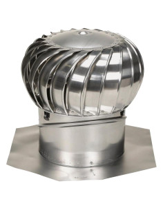 Turbina de Ventilación de Aire 30.48 cm Air Vent Aluminio