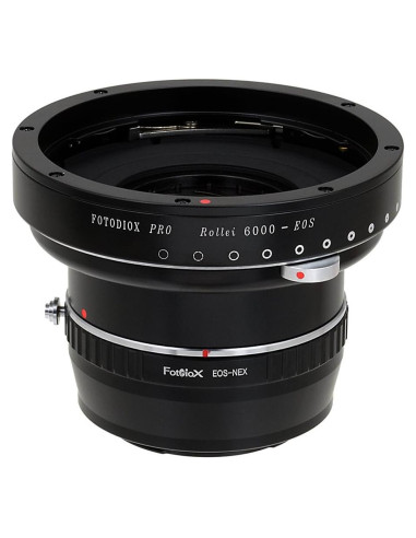 Adaptador Doble Fotodiox Pro Rollei 6000 y Canon EOS a Sony E-Mount