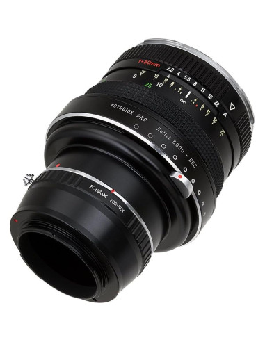 Adaptador Doble Fotodiox Pro Rollei 6000 y Canon EOS a Sony E-Mount