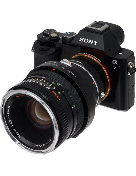 Adaptador Doble Fotodiox Pro Rollei 6000 y Canon EOS a Sony E-Mount