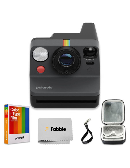 Cámara Instantánea Polaroid Now Gen 3 I-Type Negro + Película 8 Exposiciones