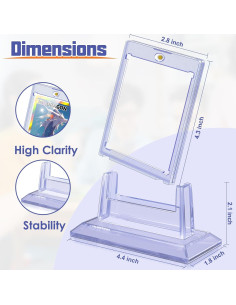 4 Soportes Magnéticos para Tarjetas Kitoyz 35PT Acrílico 2