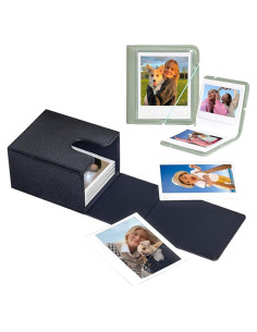 Funda Vertical Negra WOGOZAN para Fotos Polaroid y Fujifilm