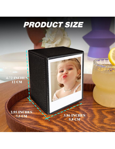 Funda Vertical WOGOZAN para Fotos Polaroid y Fujifilm - Negro