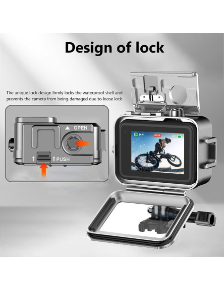 Funda Impermeable de Aluminio KETOPKIN para GoPro Hero9-13, 40M