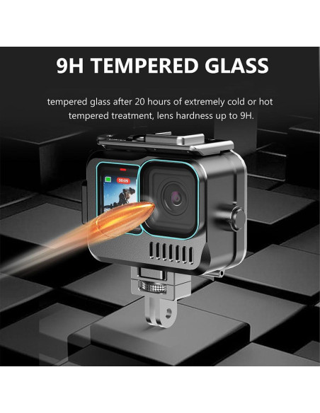 Funda Impermeable de Aluminio KETOPKIN para GoPro Hero9-13, 40M