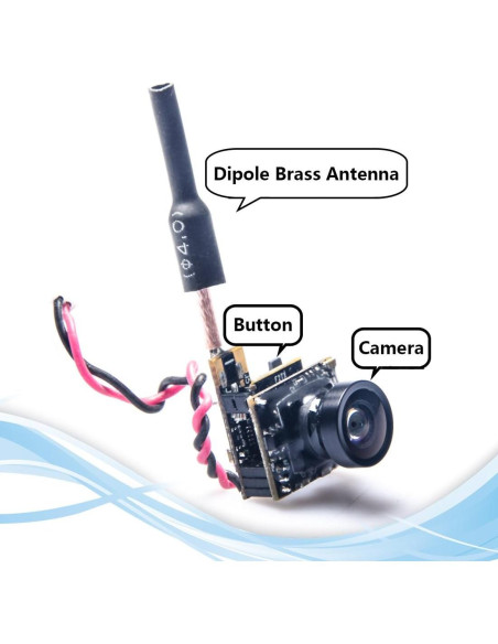 Cámara AIO FPV Wolfwhoop WT05 600TVL 25mW 5.8GHz para Dron