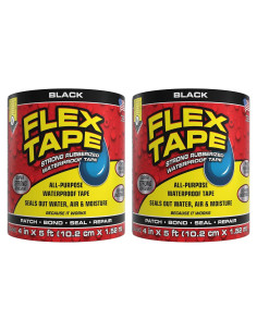 Cinta Flex Caucho Impermeable 10 cm x 1.52 m - Paquete de 2