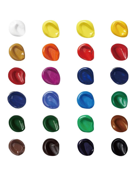 Juego de Pintura Acrílica Amazon Basics 24 Colores 21g