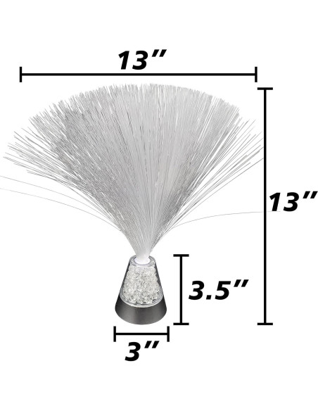 Lámpara de fibra óptica SciencePurchase 33 cm colores LED