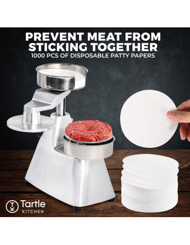 Prensa de Hamburguesas Comercial TK Tartle Kitchen 10.16 cm