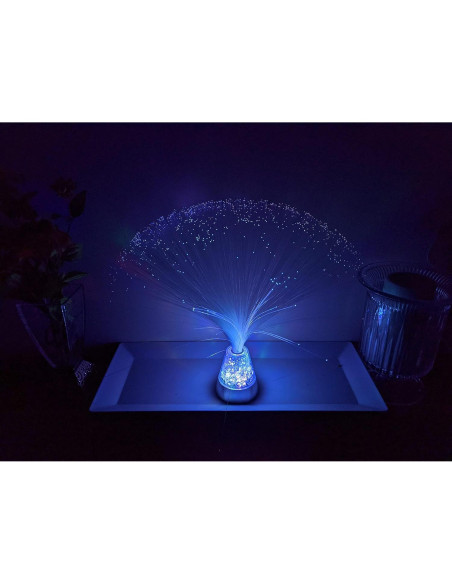 Lámpara de fibra óptica SciencePurchase 33 cm colores LED