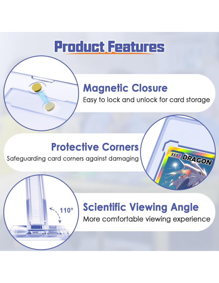 4 Soportes Magnéticos para Tarjetas Kitoyz 35PT Acrílico