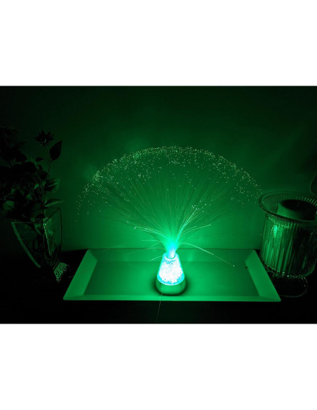 Lámpara de fibra óptica SciencePurchase 33 cm colores LED