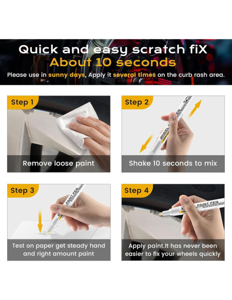 Pintura de Retoque para Llantas DASIUIP Negro Brillante 20.7ml