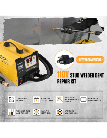 Kit de Reparación de Abolladuras OuranTools 110V 3000W