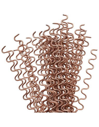 Cables de Soldadura Ondulados CHERIMUMU 50Pcs 33cm Hierro