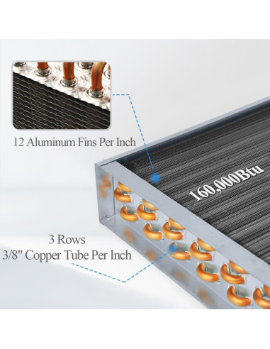 Intercambiador de Calor Agua a Aire AB HTL10x10 42,000 Btu