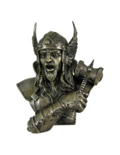 Estatua Busto Thor Pacific Giftware 29.2 cm Resina Gris