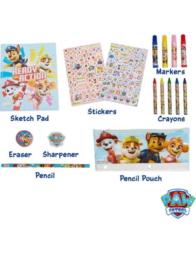 Set de Suministros Escolares Paw Patrol Nickelodeon - 30 Piezas