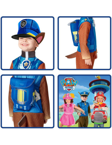 Disfraz Chase Paw Patrol Rubies para Niños 3 a 4 Años