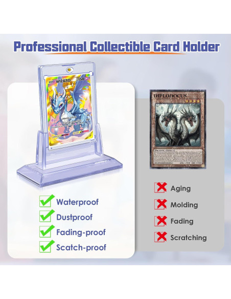 4 Soportes Magnéticos para Tarjetas Kitoyz 35PT Acrílico