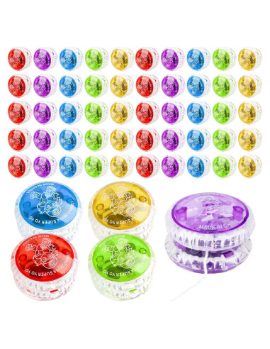 55 Pelotas Yo Yo Iluminadas LED Octaday para Niños y Adultos