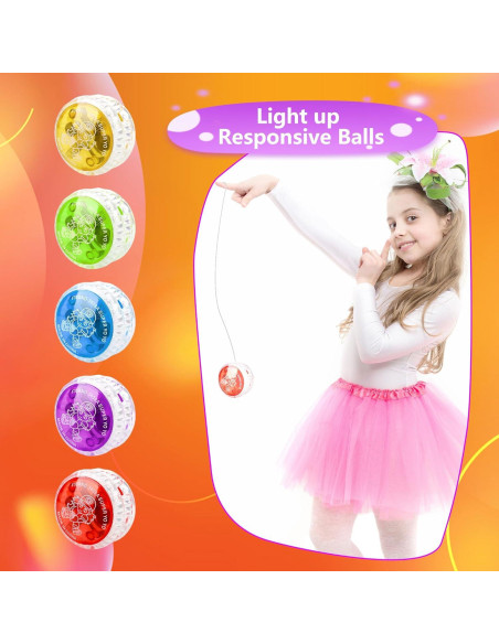 55 Pelotas Yo Yo Iluminadas LED Octaday para Niños y Adultos