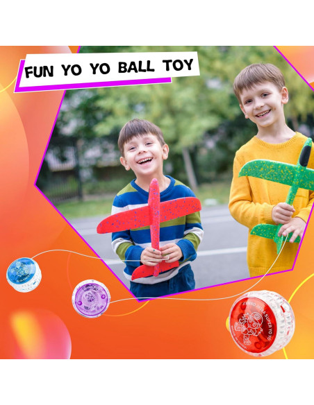 55 Pelotas Yo Yo Iluminadas LED Octaday para Niños y Adultos