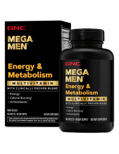 GNC Mega Men Multivitaminas Energía y Metabolismo 180 Tabletas