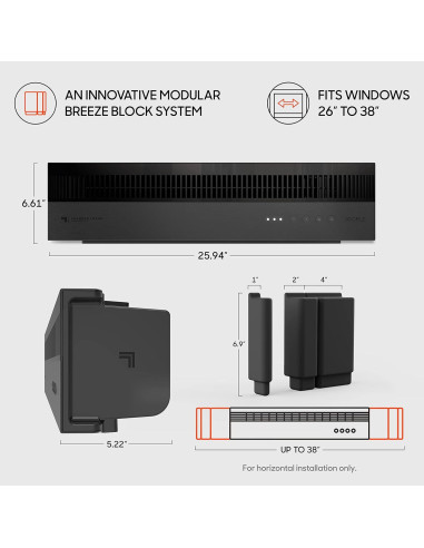 Ventilador de Ventana Sharper Image Perfil 3 Velocidades