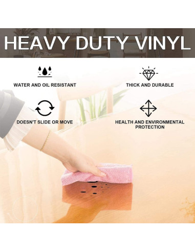 Protector de Mesa Redonda Leffora 25.4cm Transparente 1.5mm