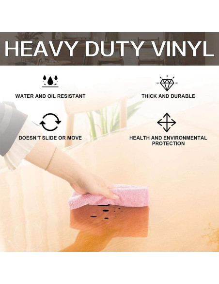 Protector de Mesa Redonda Leffora 25.4cm Transparente 1.5mm