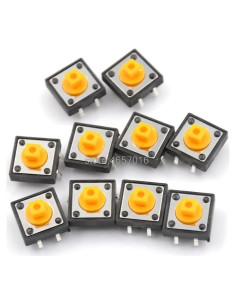 Interruptores Táctiles B3F-4055 100pcs 12x12x7.3 mm