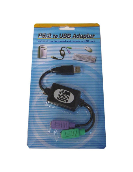 Adaptador PS/2 a USB Adesso ADP-PU21 - Conecta 2 dispositivos