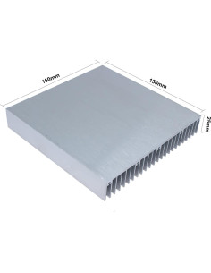 Disipador de Calor de Aluminio 150x150x25mm Jeteokar 2