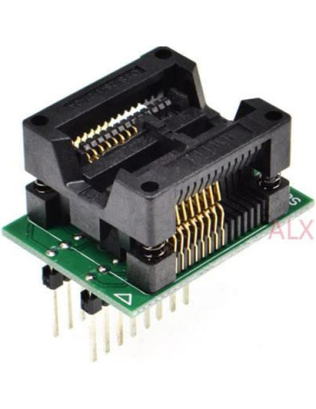 Adaptador de zócalo programador SOIC16 a DIP16 7.5mm