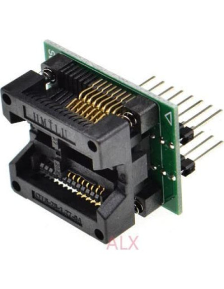 Adaptador de zócalo programador SOIC16 a DIP16 7.5mm