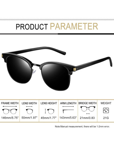 Gafas de sol Joopin H9041 polarizadas UV400 unisex