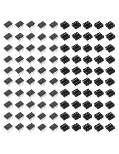 50 pcs NE555P Temporizador de Precisión + Zócalo DIP-8