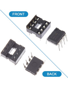 50 pcs NE555P Temporizador de Precisión + Zócalo DIP-8 2