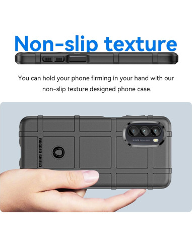 Funda Slim Rugged Shield para Moto G52/G82/G71S - Negro