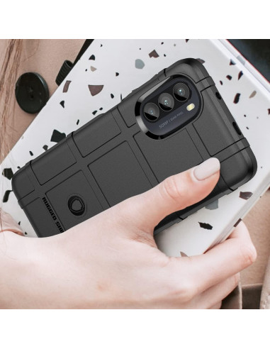Funda Slim Rugged Shield para Moto G52/G82/G71S - Negro