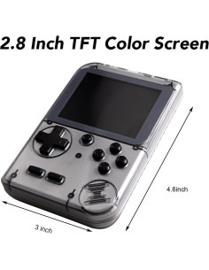 Consola de Juegos Retro Portátil RFetomax 400 Juegos 2.8" 2
