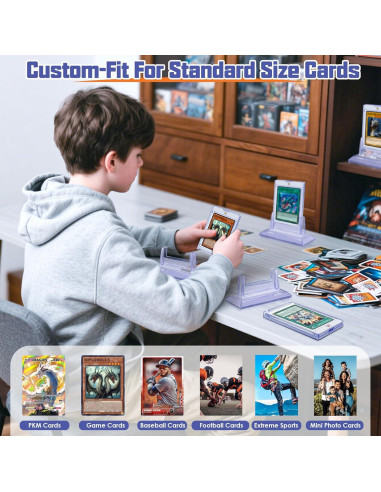 4 Soportes Magnéticos para Tarjetas Kitoyz 35PT Acrílico