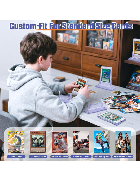 4 Soportes Magnéticos para Tarjetas Kitoyz 35PT Acrílico